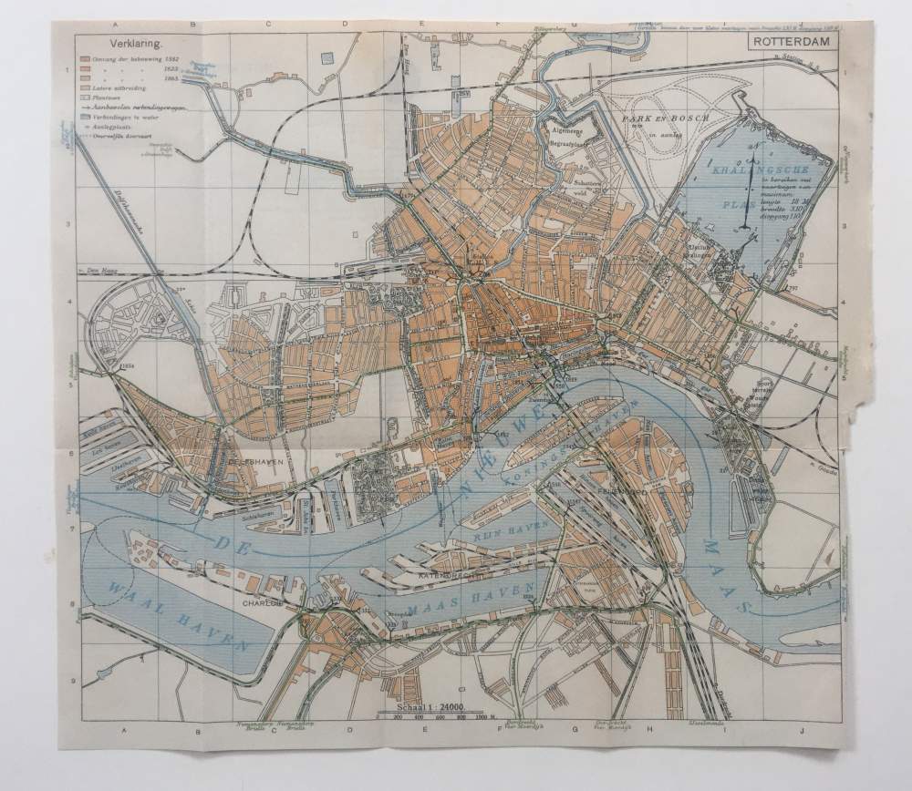 bladeren Kunstmatig Graan Rotterdam AA Plattegrond – Eduard van Dishoeck